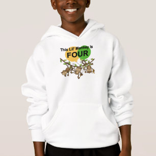Swinging Monkeys 4th Birthday Tshirts and Gifts