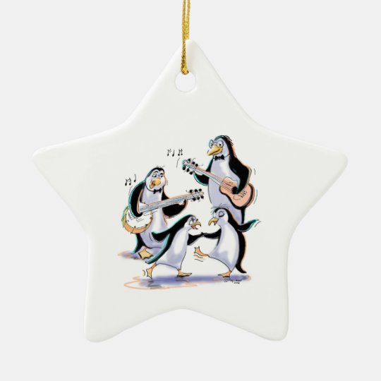 SwInGiNg PeNgUiNs Christmas Ornament