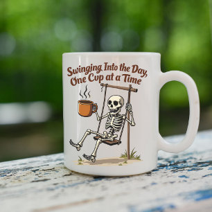 Swinging Skeleton Coffee Mug