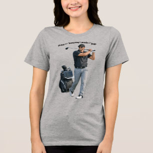 Swinging Software Engineer Who Plays Golf URM Tri-Blend Shirt