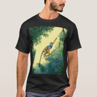 Swinging Squirrel Monkey Jungle T-shirt