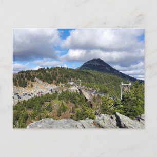 Swinging Suspension Bridge Grandfather Mountain NC Postcard