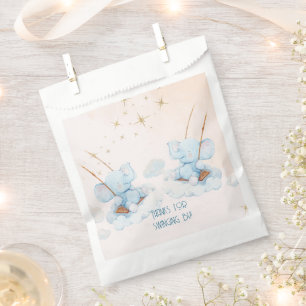 Swinging Twin Elephants Baby Shower Favour Bags