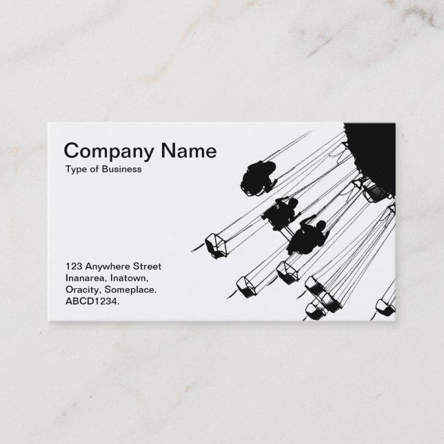 Swings and Roandabouts - White (Egg shell) Business Card (Front)