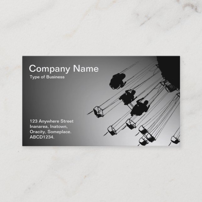 Swings and Roundabouts - Spotlit White Business Card (Front)