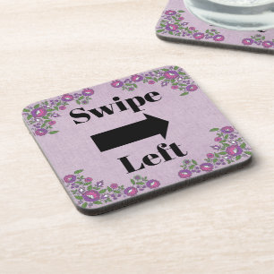 Swipe Left Beverage Coaster
