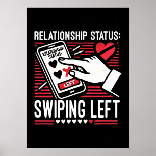 Swipe Lift, Singles Awareness Day, Anti Valentine Poster
