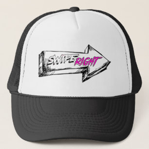 Swipe Right Band Trucker Hat