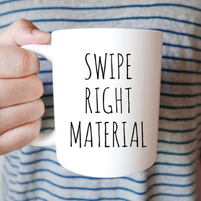 Swipe Right Boyfriend Valentine's Day Gift Coffee Mug (Creator Uploaded)
