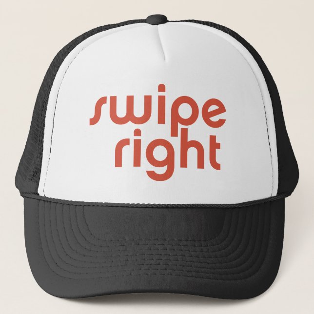Swipe Right Trucker Hat (Front)