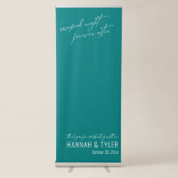 "Swiped Right, Forever After" Teal Wedding