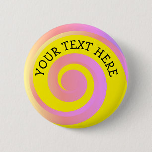 Swirl 6 Cm Round Badge