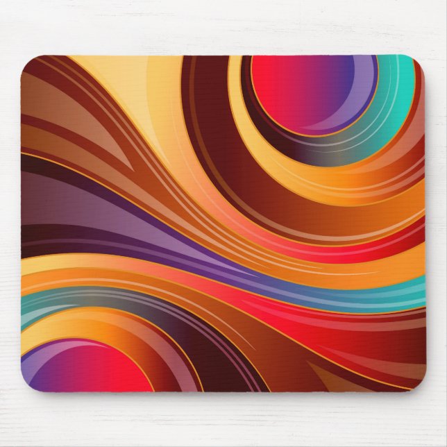 Swirl Abstract 2 Design - Mouse Pad (Front)
