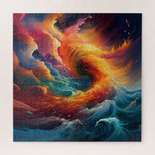 Swirl Abstract Compostion of a Colour Perfect stor Jigsaw Puzzle