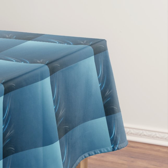 Swirl Blues Tablecloth (In Situ)