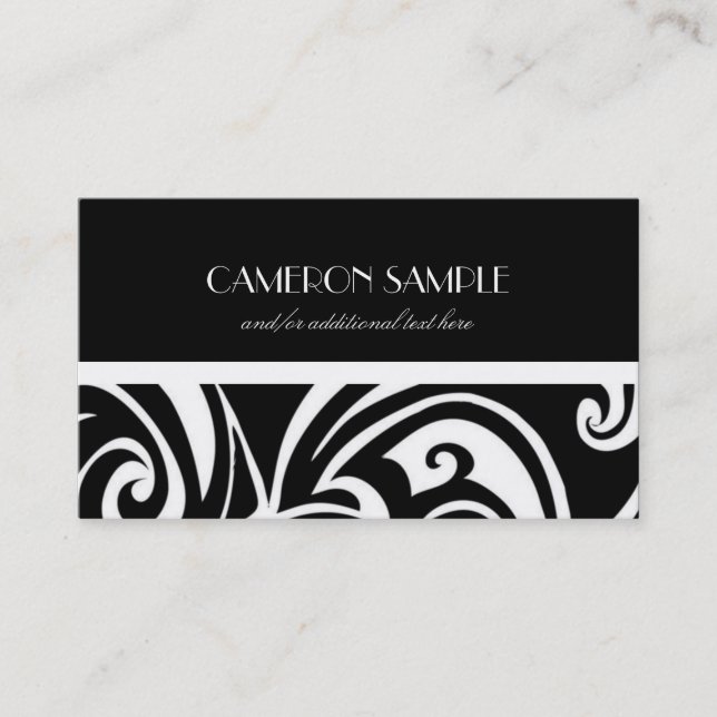 Swirl Business Card (Front)
