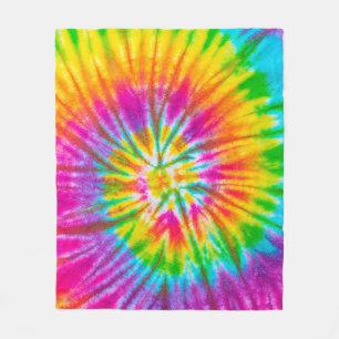 swirl colourful tie dye pattern abstract backgroun fleece blanket