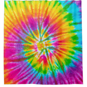 swirl colourful tie dye pattern abstract backgroun shower curtain