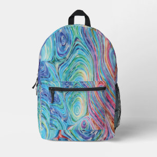 Swirl Colours Printed Backpack