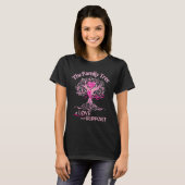 Swirl Family Tree of Life Breast Cancer Awareness T-Shirt (Front Full)