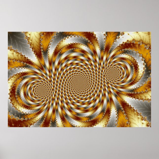 Swirl Fractal 1 - Fractal Poster (Front)