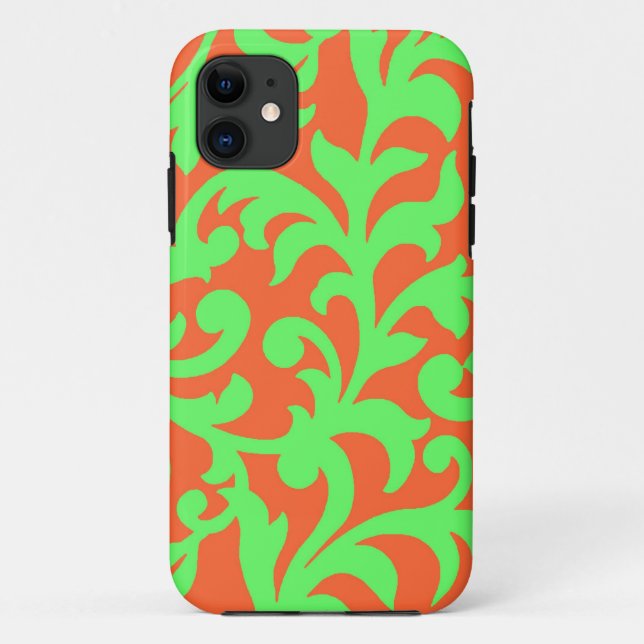Swirl Green Orange Case-Mate iPhone 5 Case (Back)