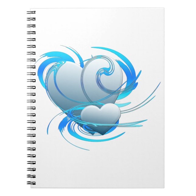 Swirl Hearts Notebook (Front)
