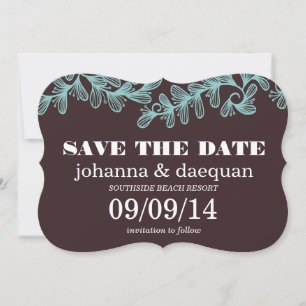 swirl leaves save the date
