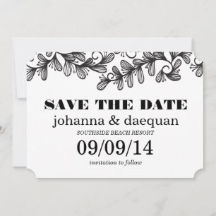 swirl leaves save the date