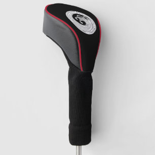 Swirl-like wave circle golf head cover
