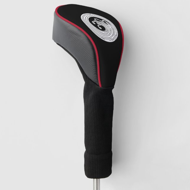Swirl-like wave circle golf head cover (Angled)