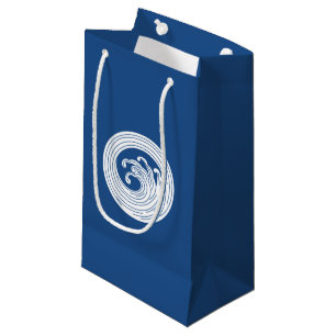 Swirl-like wave circle small gift bag