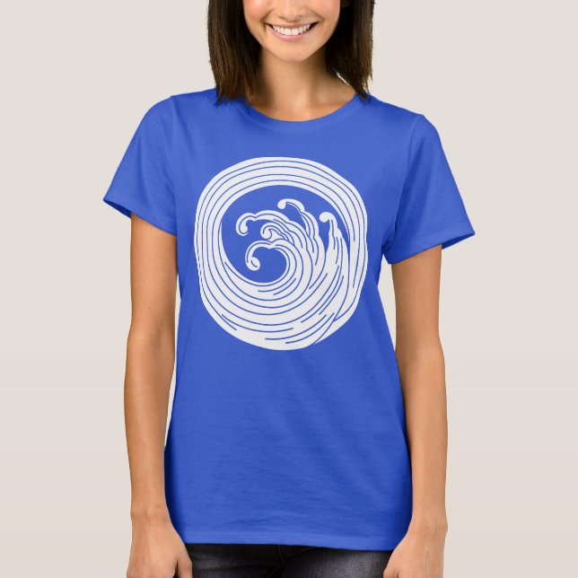 Swirl-like wave circle T-Shirt (Front)