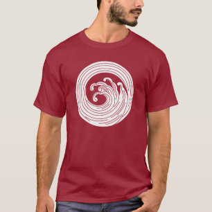 Swirl-like wave circle T-Shirt