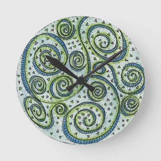 Swirl Mandala Wall Clock