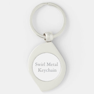 Swirl Metal Keychain