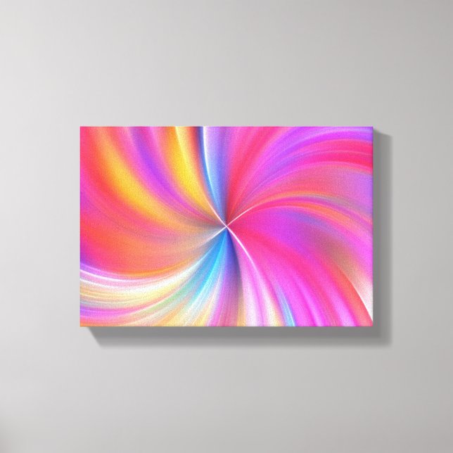Swirl Of Colour Canvas Print (Front)