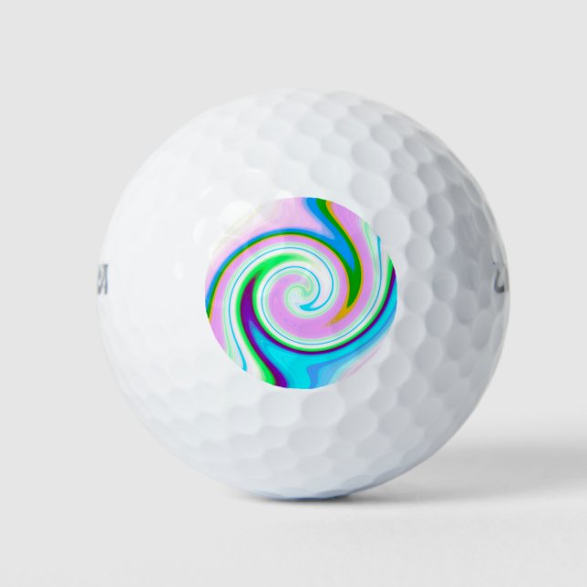 Swirl Pastel Golf Balls (Front)