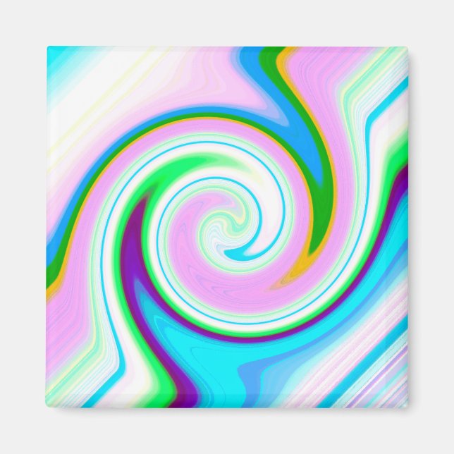 Swirl Pastel Magnet (Front)