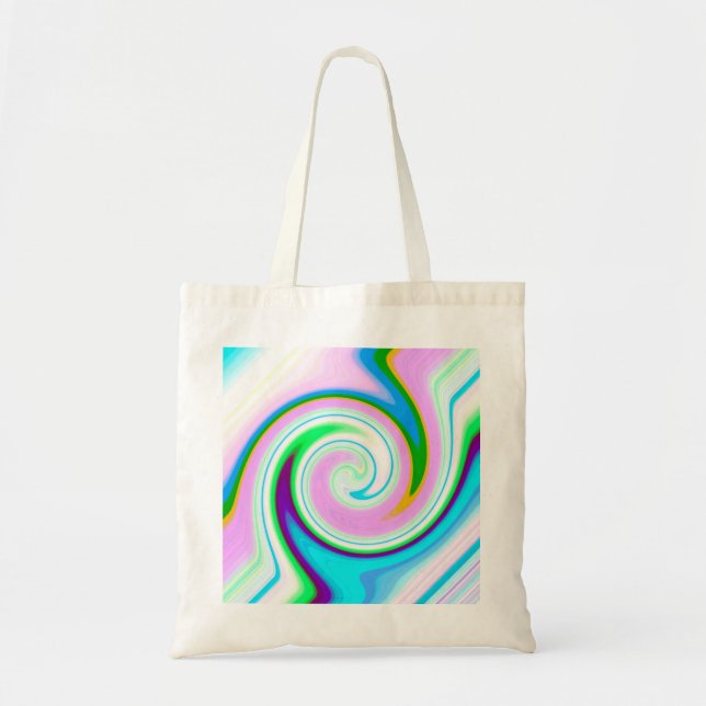Swirl Pastel Tote Bag (Front)