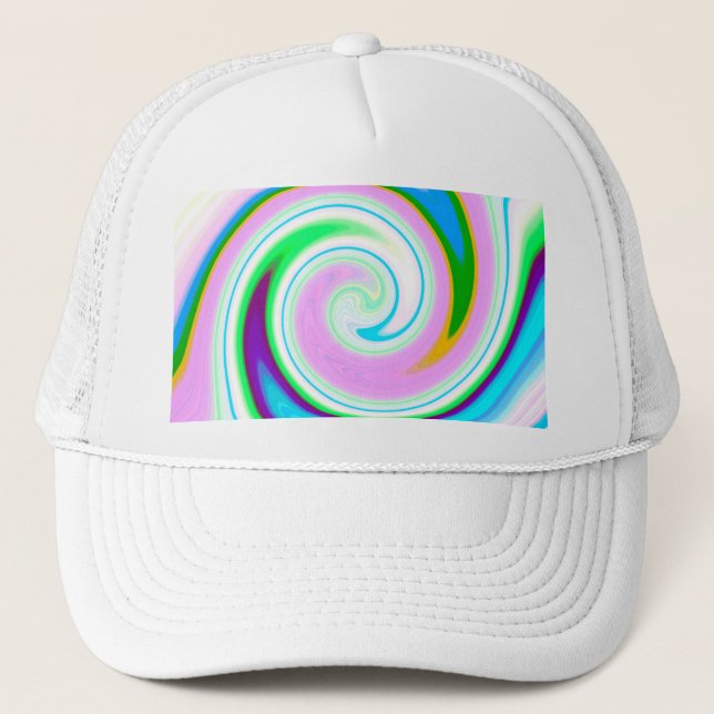 Swirl Pastel Trucker Hat (Front)