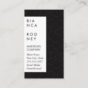 Swirl Pattern Business Card
