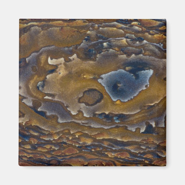 Swirl Pattern On Jasper Slab Magnet (Front)