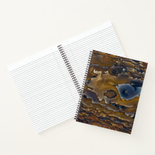 Swirl Pattern On Jasper Slab Notebook