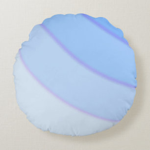 Swirl pattern Pastel blue purple  Round Cushion