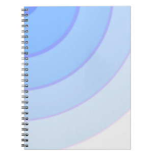 Swirl pattern pastel ombre blue  notebook
