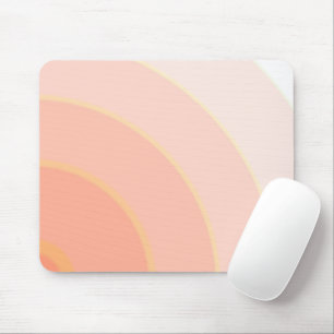 Swirl pattern Pastel Ombre Peach Mouse Mat