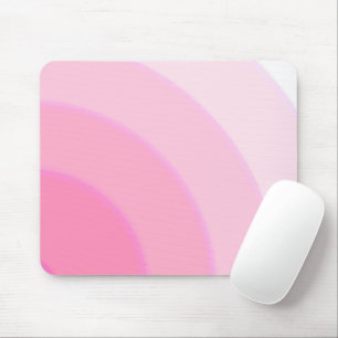 Swirl pattern Pastel Ombre Pink Mouse Mat