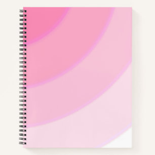 Swirl pattern pastel ombre Pink Notebook