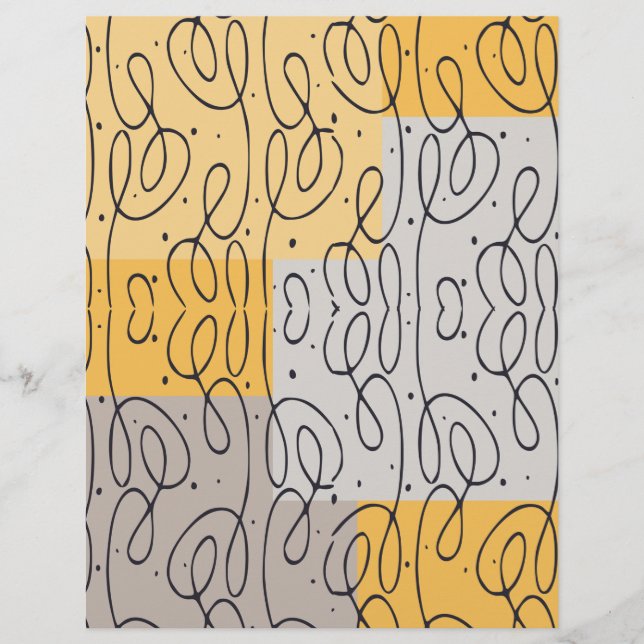 Swirl Pattern Scrapbook Paper (Front)